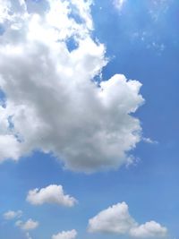 Low angle view of clouds in sky