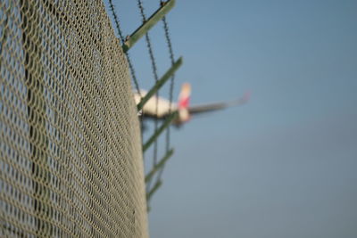 Low angle view of built structure against blue sky