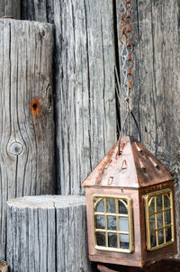 Old wooden door of house
