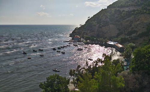 Scenic view of sea against sky