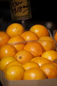 Close-up of oranges for sale