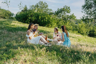 Summer party ideas. safe and festive ways to host small, outdoor gathering with friends. people 