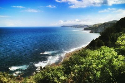 Scenic view of sea against sky