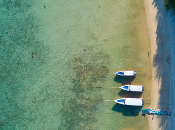 Boats in sea