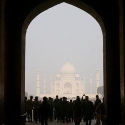 Low angle view of mosque