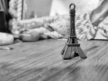 Close-up of chess on table