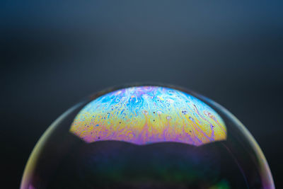 Close-up of crystal ball