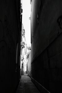 Narrow alley amidst buildings in city