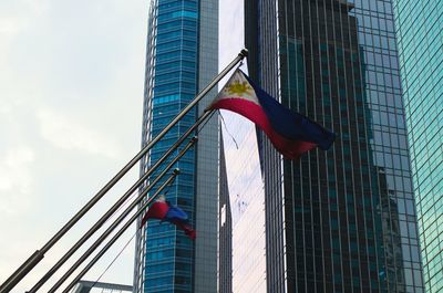 Low angle view of modern office building