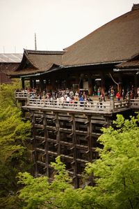 People in amusement park