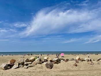 Group of people on beach