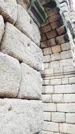 View of stone wall