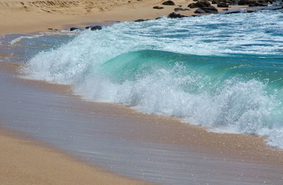 View of waves on beach