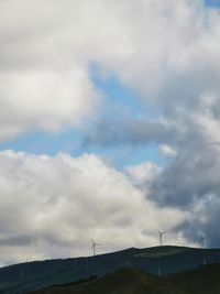 Scenic view of landscape against cloudy sky