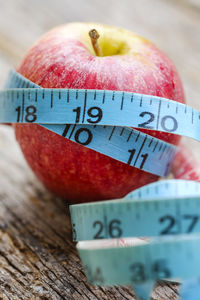 Close-up of fruits on table