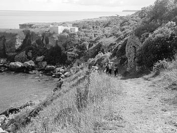 Panoramic view of beach against sky