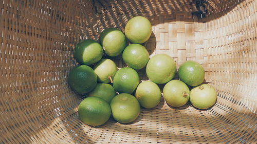 Close-up of fruits in basket