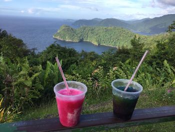 Close-up of drink on table
