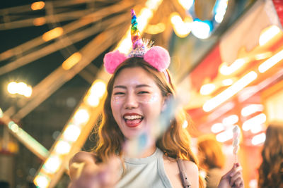 Portrait of a smiling young woman