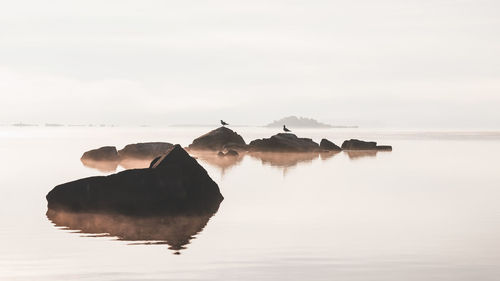 Panoramic view of sea against sky