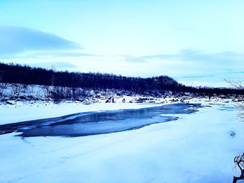 Snow covered landscape