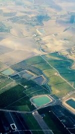 Aerial view of agricultural field