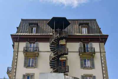 Low angle view of building against sky