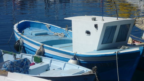 Boats in sea