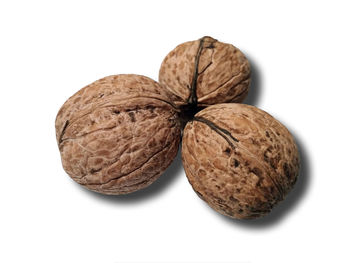 Close-up of fruits against white background