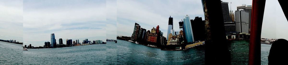 Panoramic view of sea against sky