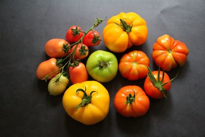 Close-up of tomatoes on table