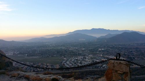 High angle view of city