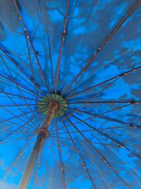 Low angle view of blue sky