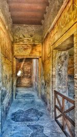 Interior of abandoned building