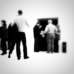 Rear view of people