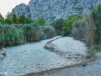 Scenic view of river