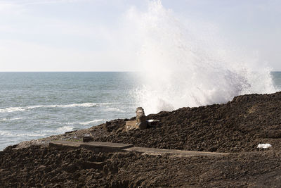 Scenic view of sea against sky