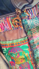 Close-up of colorful fabric