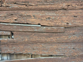 Full frame shot of weathered wooden wall