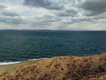 Scenic view of sea against sky