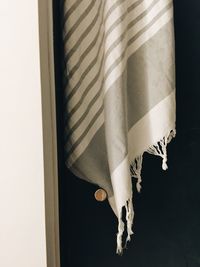 Close-up of clothes hanging at home