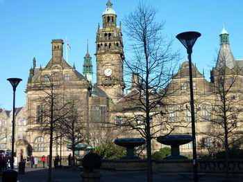 Historic building against sky in city