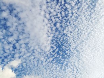 Low angle view of clouds in sky