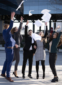 People walking on street