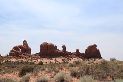 View of rock formations