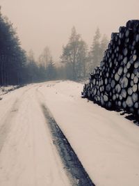 Snow covered landscape