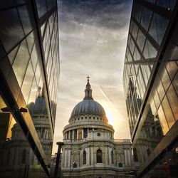 Low angle view of building against sky