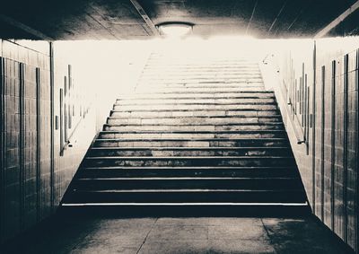 Staircase at night