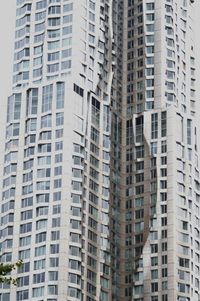 Low angle view of modern buildings in city