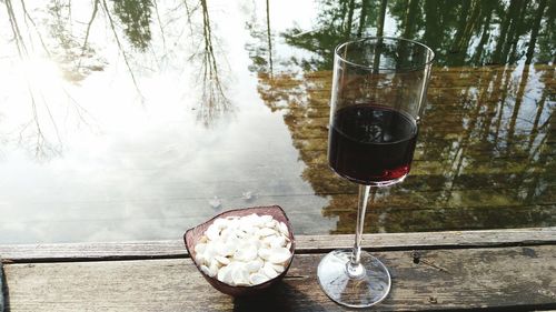 Close-up of drink on table